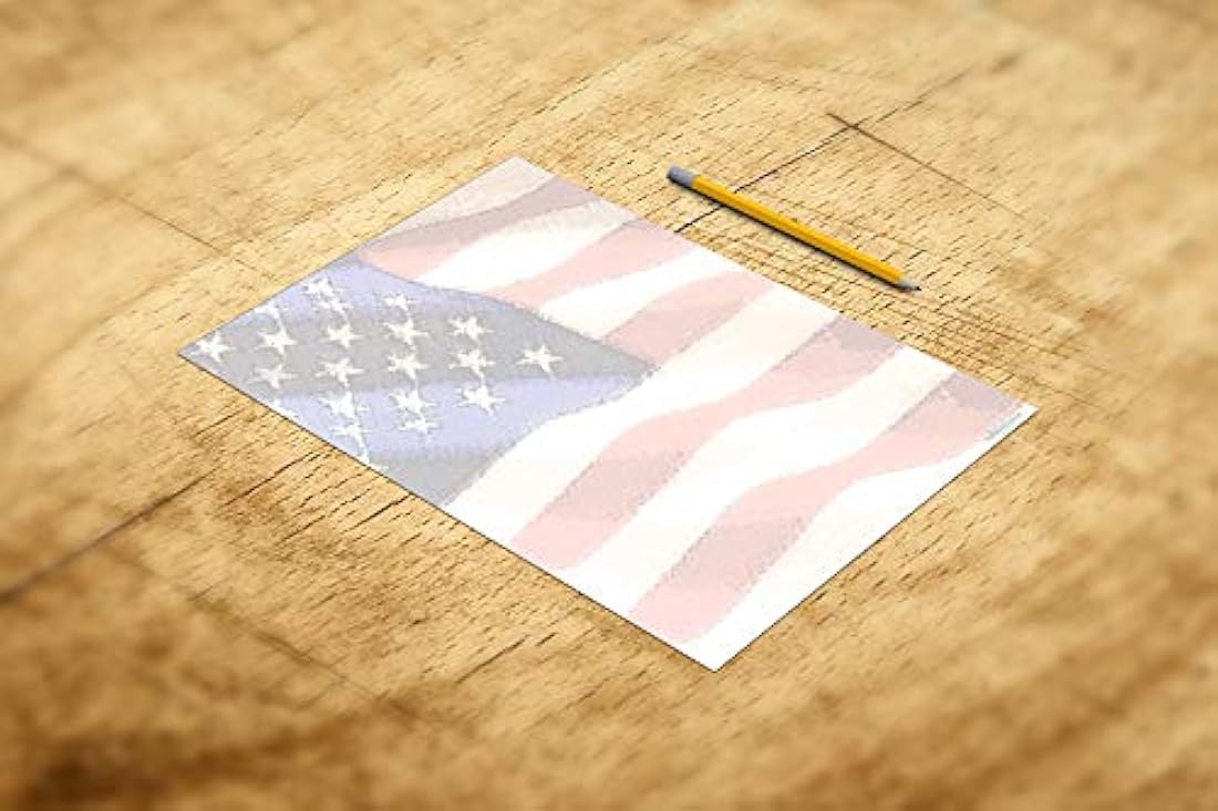 Papelería Bandera Americana - 8.5 x 11 - 60 EE.