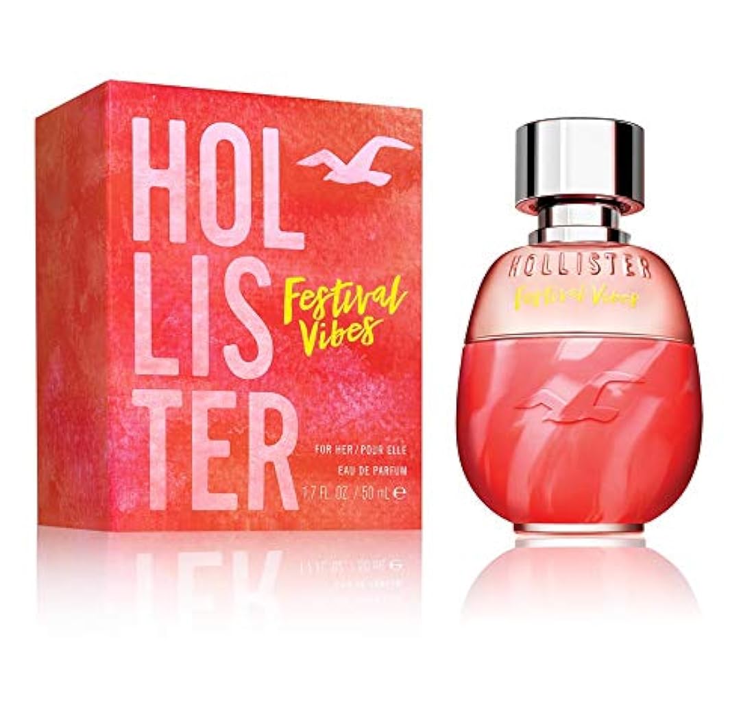 Hollister Festival Vibes Eau de Parfum Spray para mujeres, 3.4 onzas