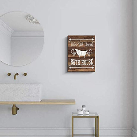 Letrero de reglas de baño, diseño vintage de letreros
