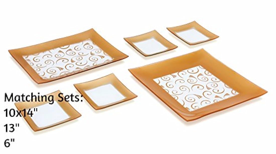 3 platos de vidrio forma de abanico GREAT AMERICAN CLASSICS