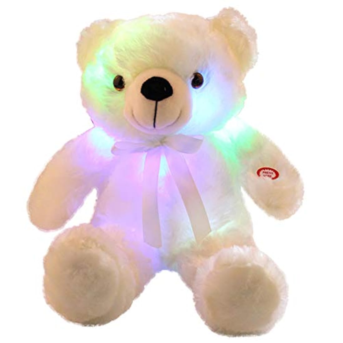 Peluche de Oso con luces lED blanco, 18.0in, SOFI