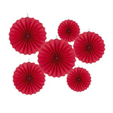 Adornos para colgar (6 unidades), color rojo