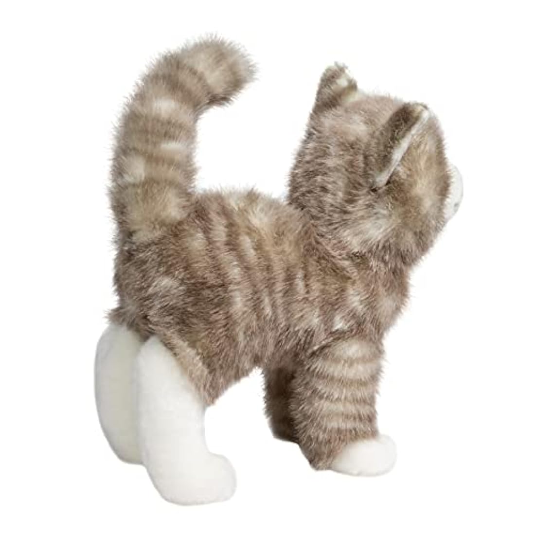 Peluches de gato con cremallera gris