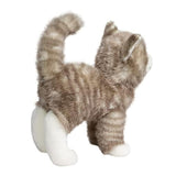 Peluches de gato con cremallera gris