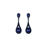 Aretes colgantes de cristal austriaco para mujer