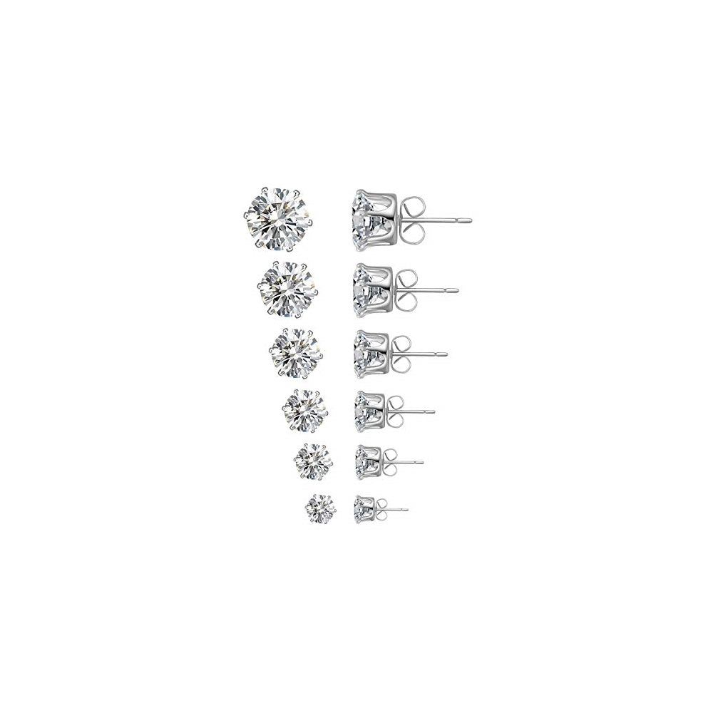Aretes tipo dormilona  acero inoxidable para mujer y hombre