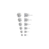 Aretes tipo dormilona  acero inoxidable para mujer y hombre