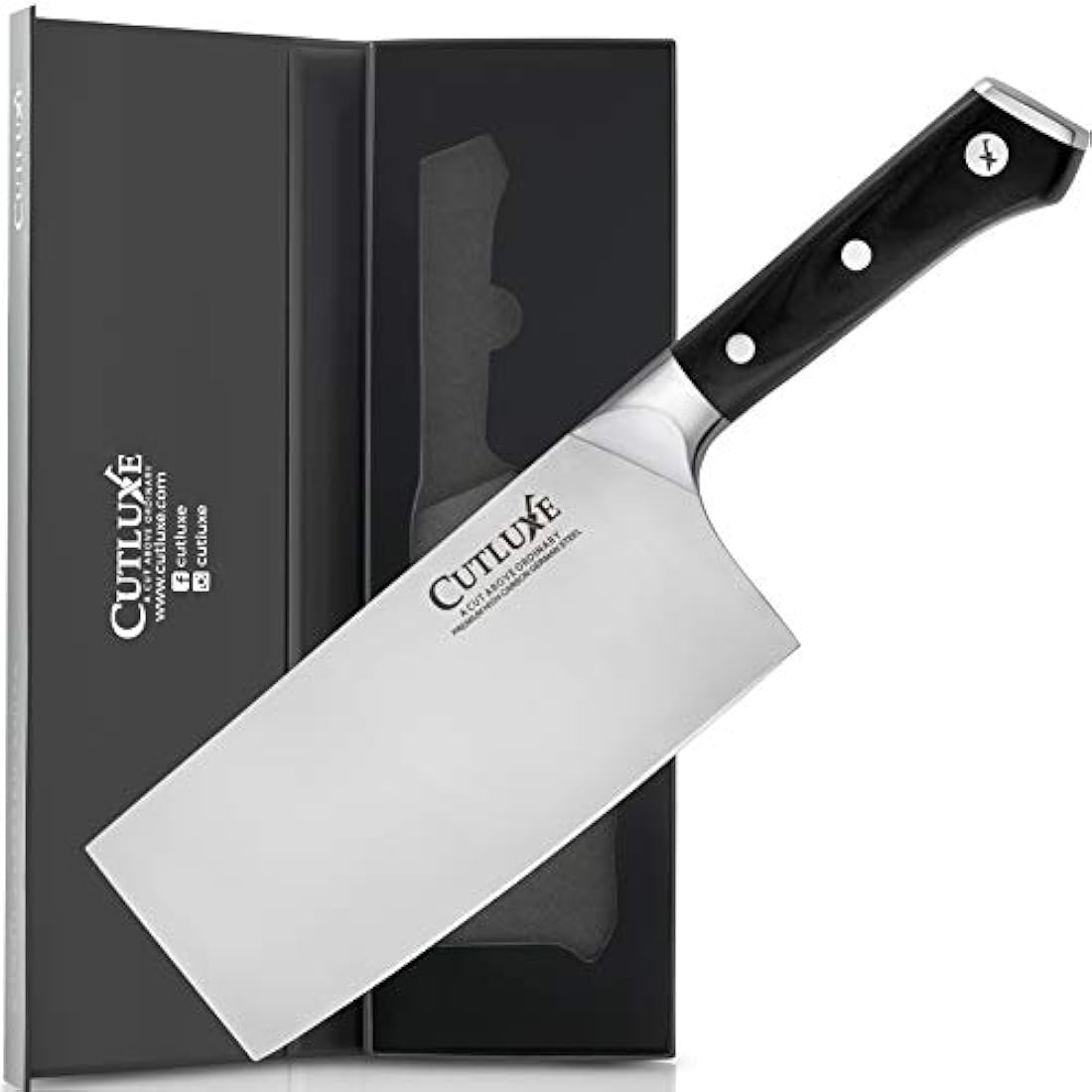 Cutluxe - Cuchillo para carne y verduras de 7.0 in,