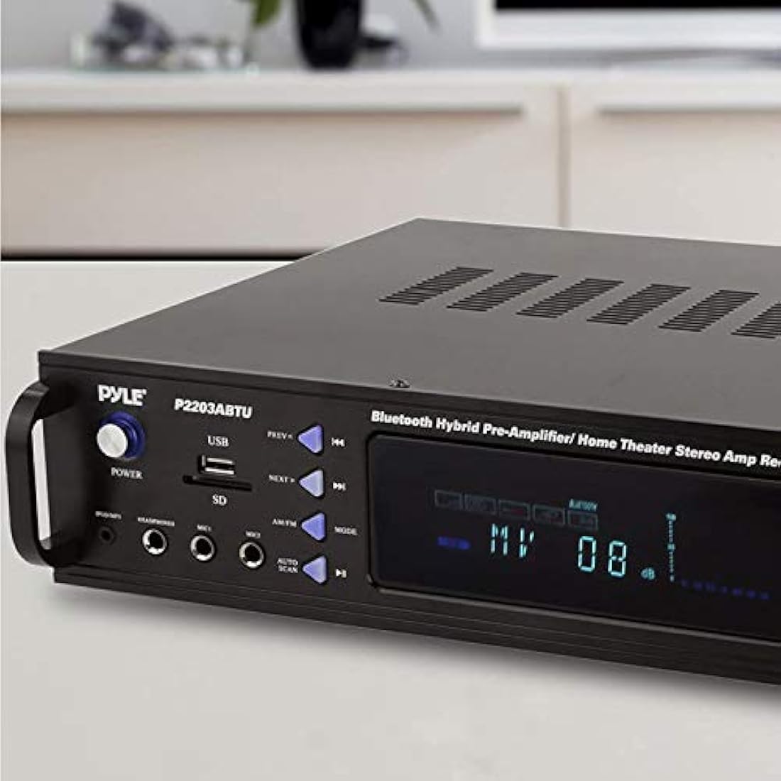 Amplificador de potencia con Bluetooth PYLE-PRO P2203ABTU.5