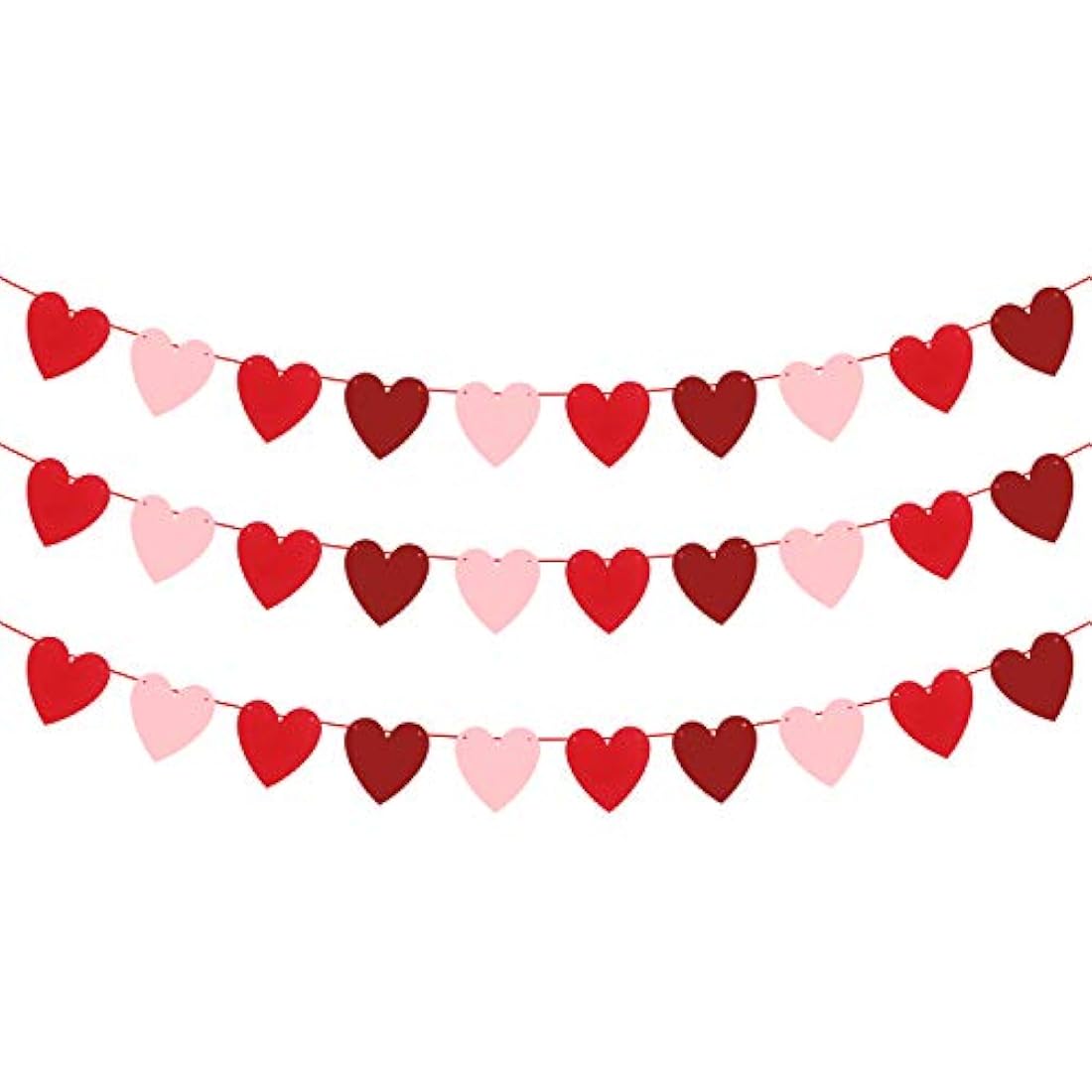 Pancarta de fieltro con forma de corazón sin bricolaje