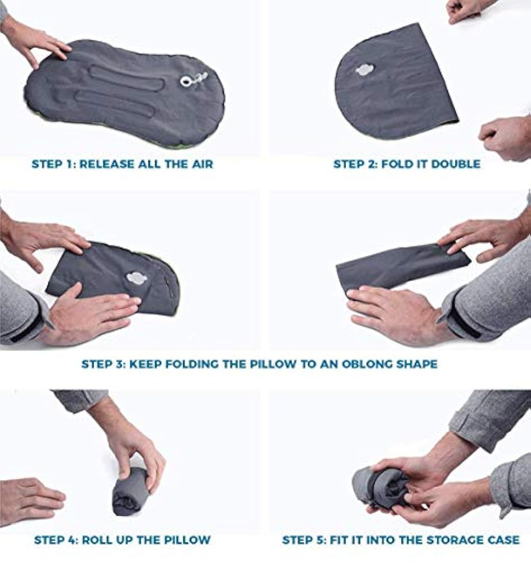SUNYAO Almohadas de camping inflables ultraligeras