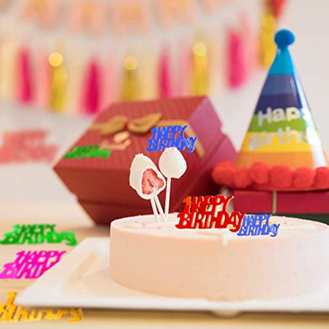Confeti de cumpleaños metálico de papel de aluminio