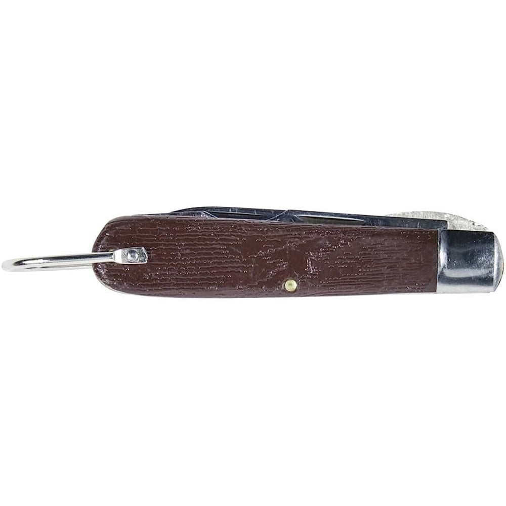 Cuchillo para electricista de bolsillo de 2 cuchillas acero