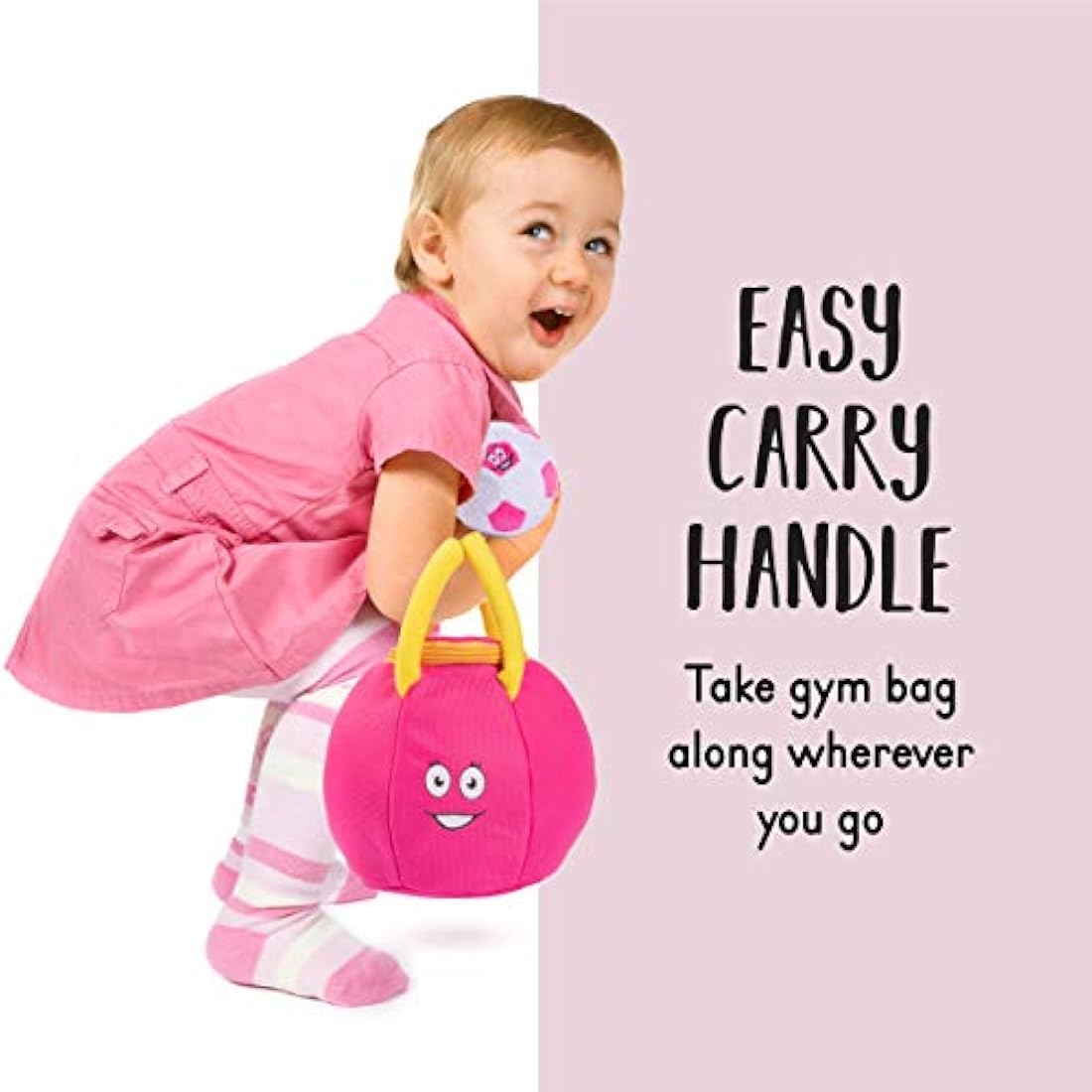 Bolsa de peluche para gimnasio con 4 pelotas