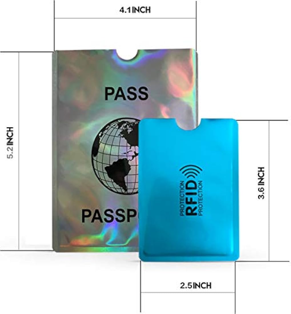 Portadocumentos de viaje de bloqueo RFID