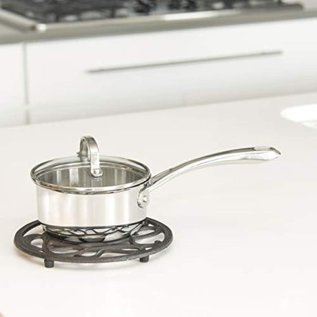 soporte hierro fundido para platos calientes
