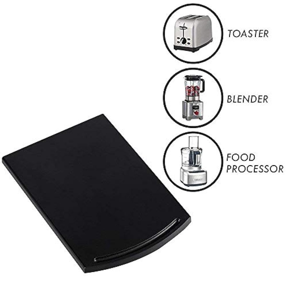 2 bandejas de café deslizante para cocina - AKAZA