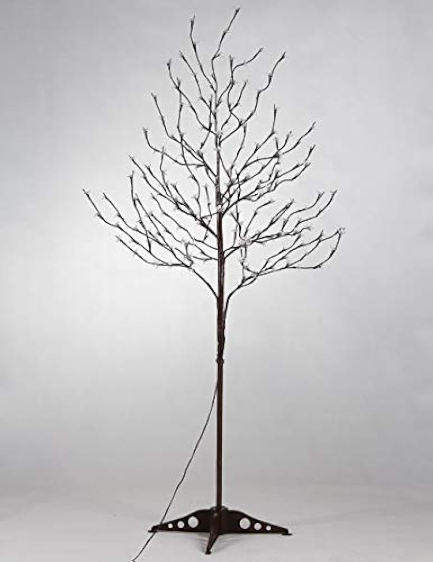 Árbol de cerezo iluminado de 6 pies 208L, luces LED