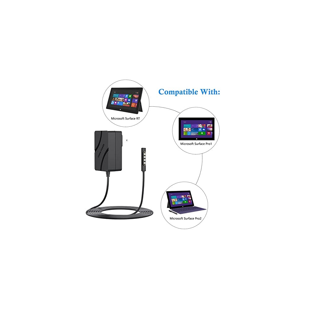 Cargador Surface Pro1 Pro2 Cargador 12 V 2A 24 W Reemplazo