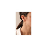 Aretes colgantes de aro contra el mal para mujer
