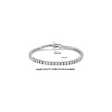 Pulseras y tobilleras de tenis clásica chapada