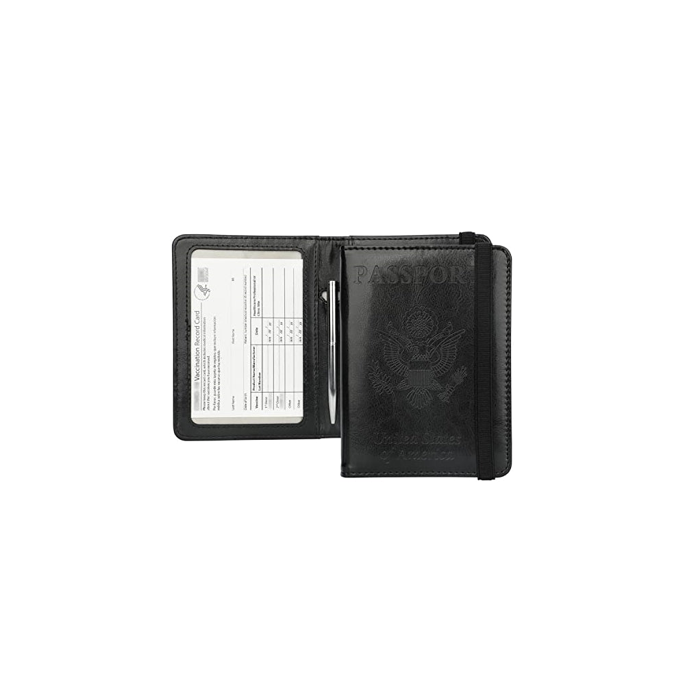 Porta Documentos y Tarjetas  de cuero para pasaporte