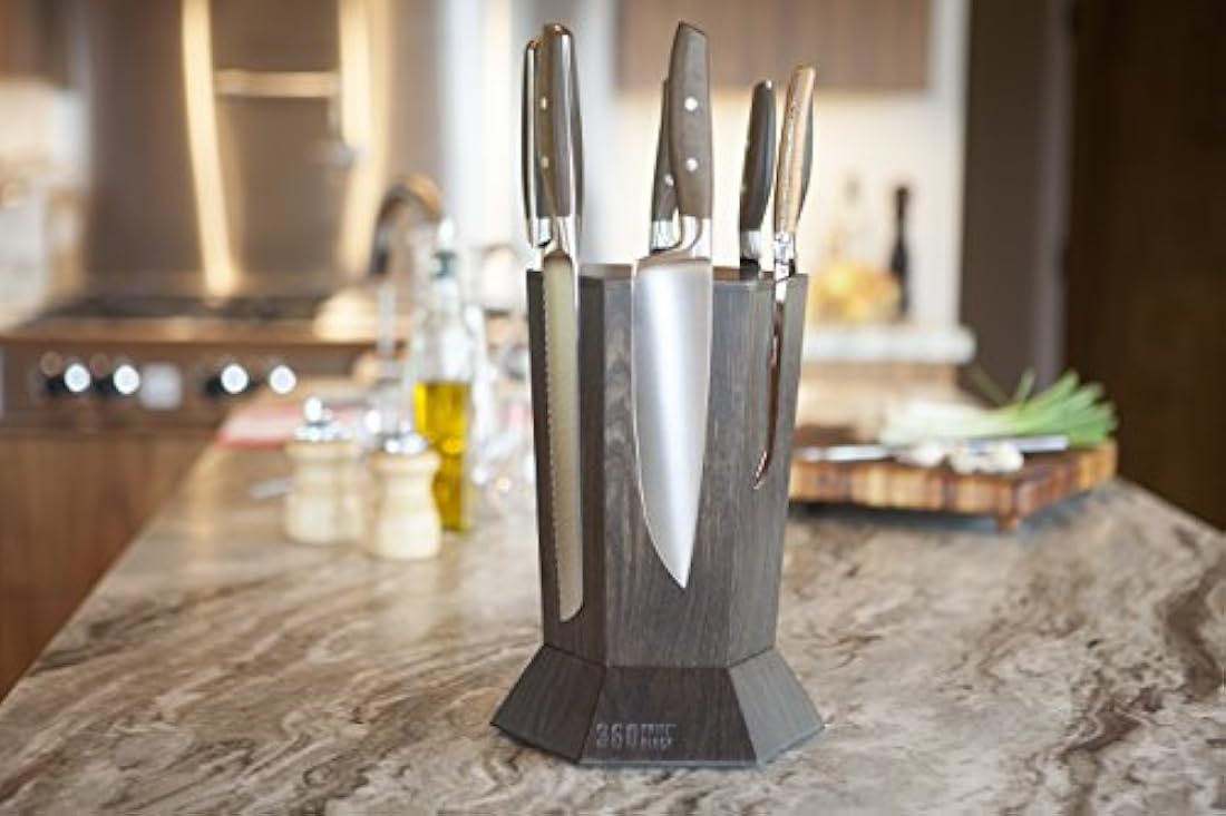 360 Knife Block Bloque de cuchillos universal,