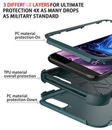 Diverbox Funda para iPhone 8 Plus, iPhone 7 Plus [a prueba de golpes] [a prueba de gotas] [a prueba de polvo], funda de protección resistente para Apple iPhone 8 Plus y 7 Plus (verde oscuro)