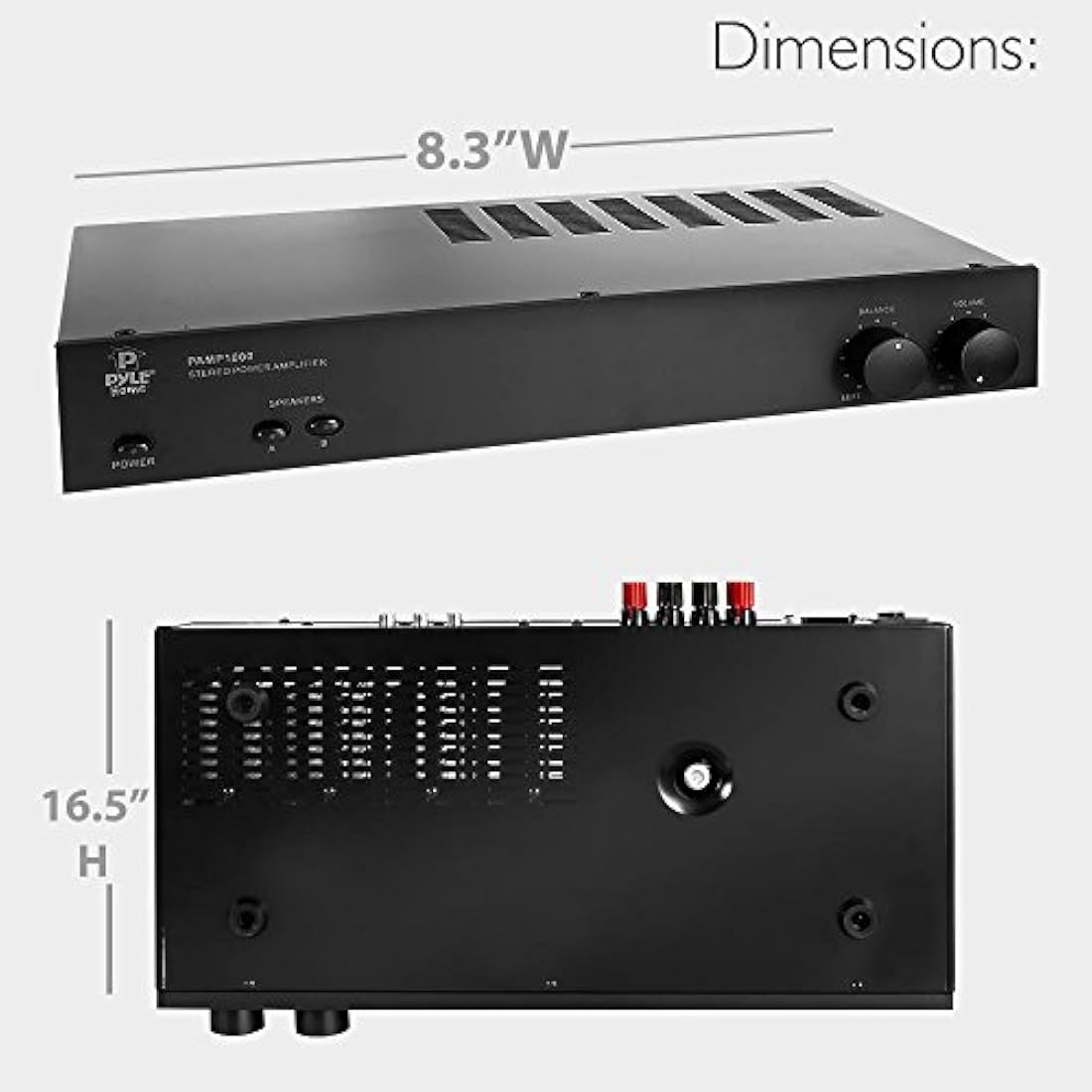 Amplificador de potencia estéreo PYLE PYLE-HOME PAMP1000