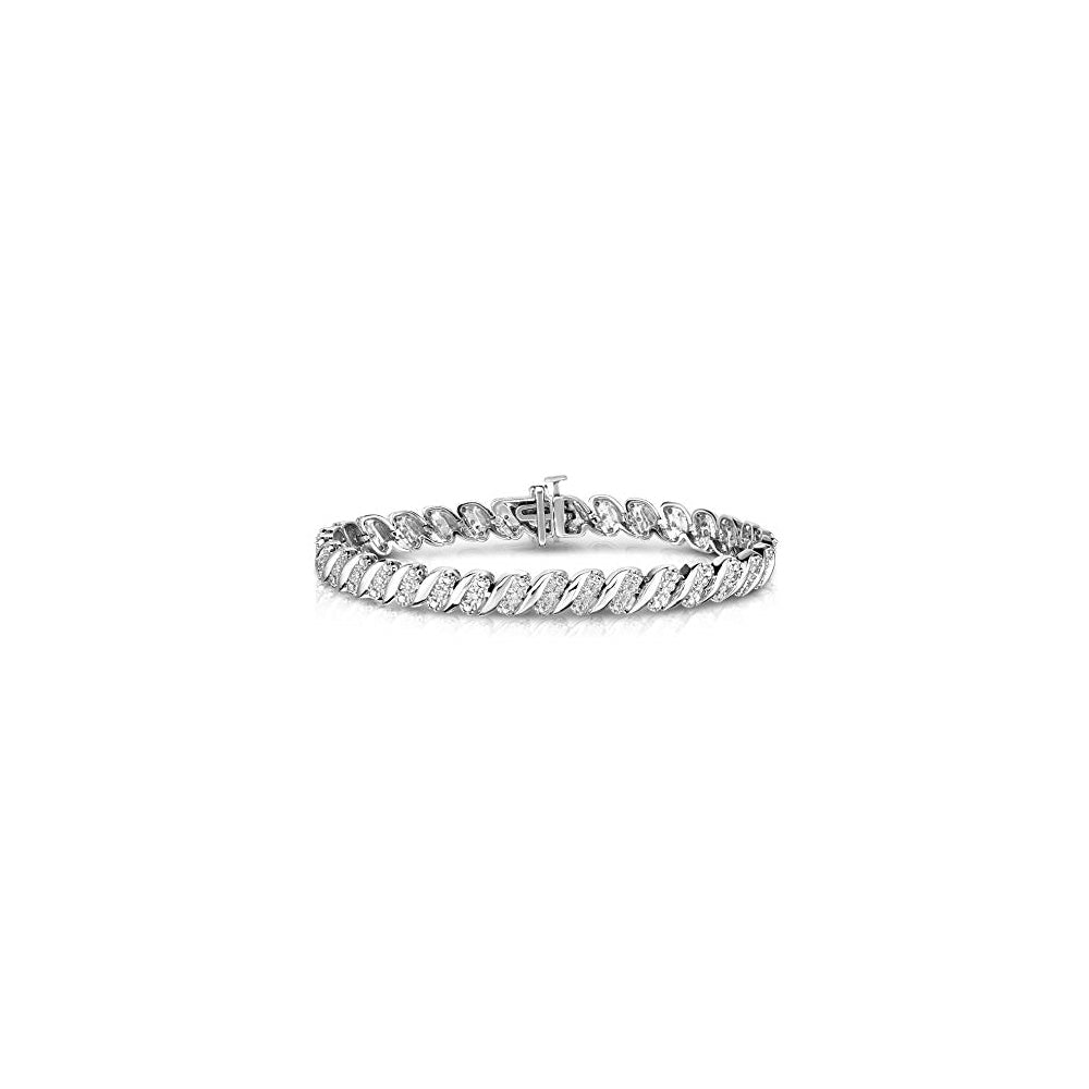 Pulseras de tenis de diamantes de quilates para mujer