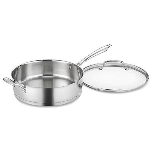 Sartén de 3 cuartos con ayuda y tapa acero inoxidable