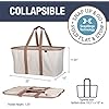 Cesta de lavandería plegable CleverMade 50L con asas largas