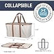 Cesta de lavandería plegable CleverMade 50L con asas largas