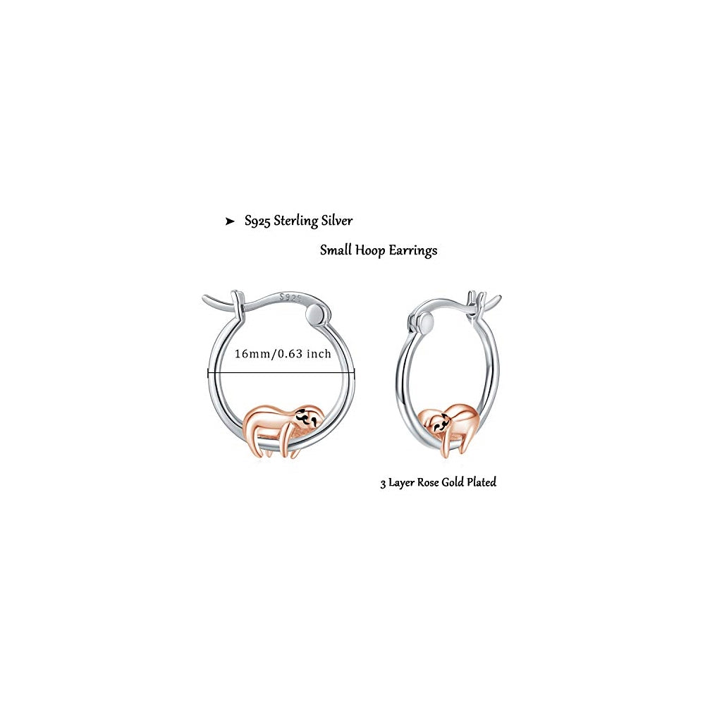 Aretes hipoalergénicos de plata con diseño para mujer
