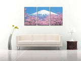 Mount Fuji - Lienzo decorativo para pared, diseño de flor