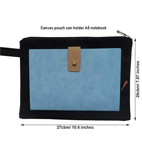 Enyuwlcm - Bolsa de maquillaje de lona de algodón 100%