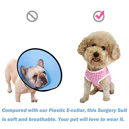 Camisa de recuperación de perro para cachorros, ropa protectora de heridas para animales pequeños