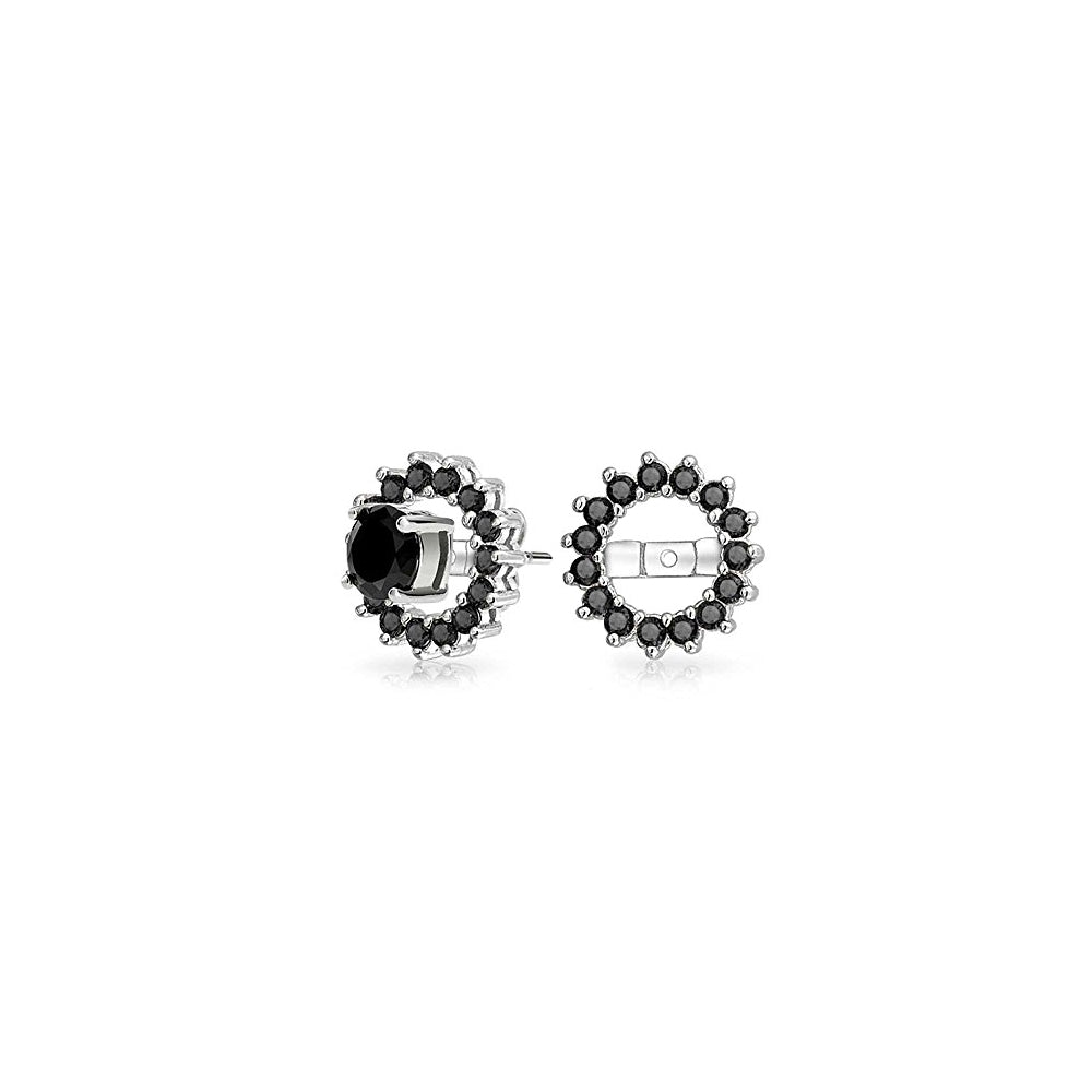 Aretes Circonita cúbica redonda extraíble para mujeres