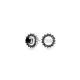 Aretes Circonita cúbica redonda extraíble para mujeres