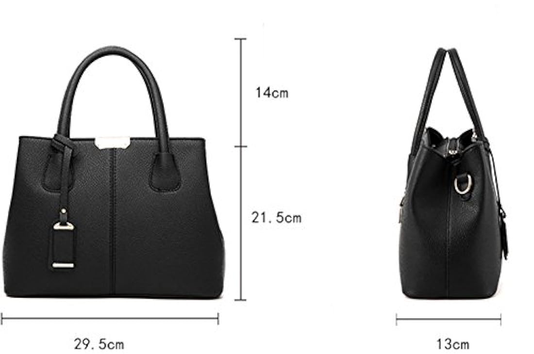 Covelin bolso de mano de cuero durable tamaño mediano