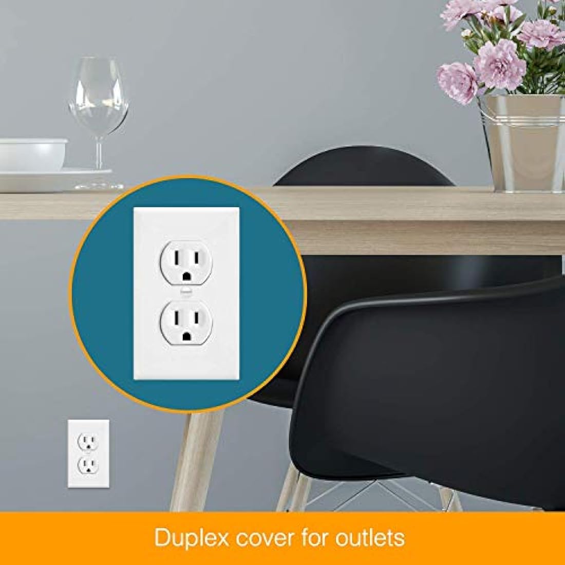 enerlites Duplex placa de pared de salida, 1 - 4