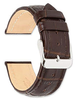 Correa de reloj de piel de cocodrilo mate, varios colores