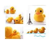 Almohada de peluche con diseño de pato amarillo