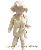 Peluches No teñido bebé orgánico del algodón Primer Juguete