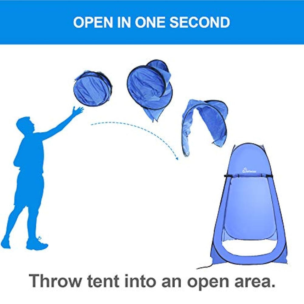 Tienda de ducha emergente WolfWise azul