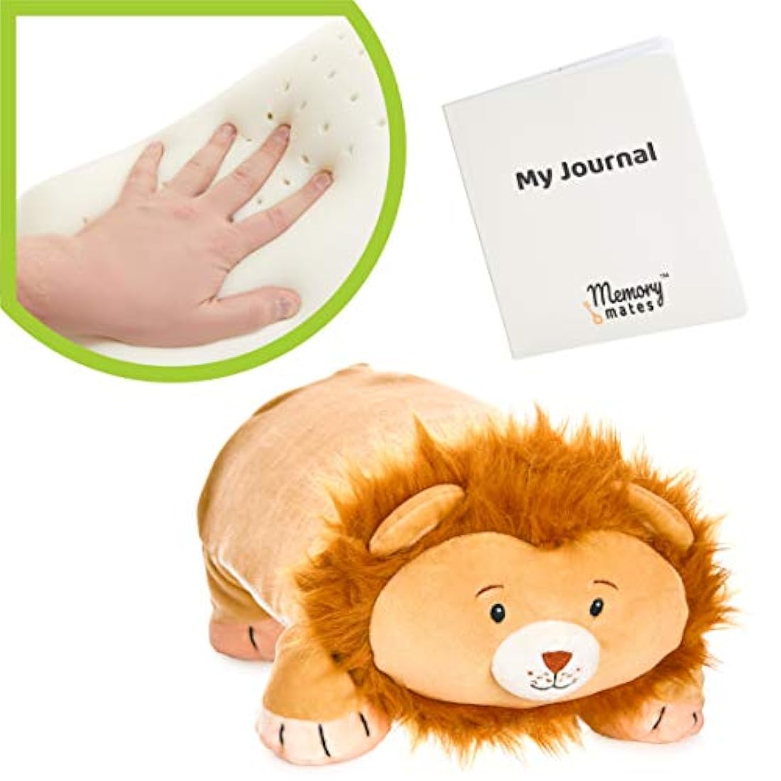 Almohada de espuma viscoelástica con diario para niños
