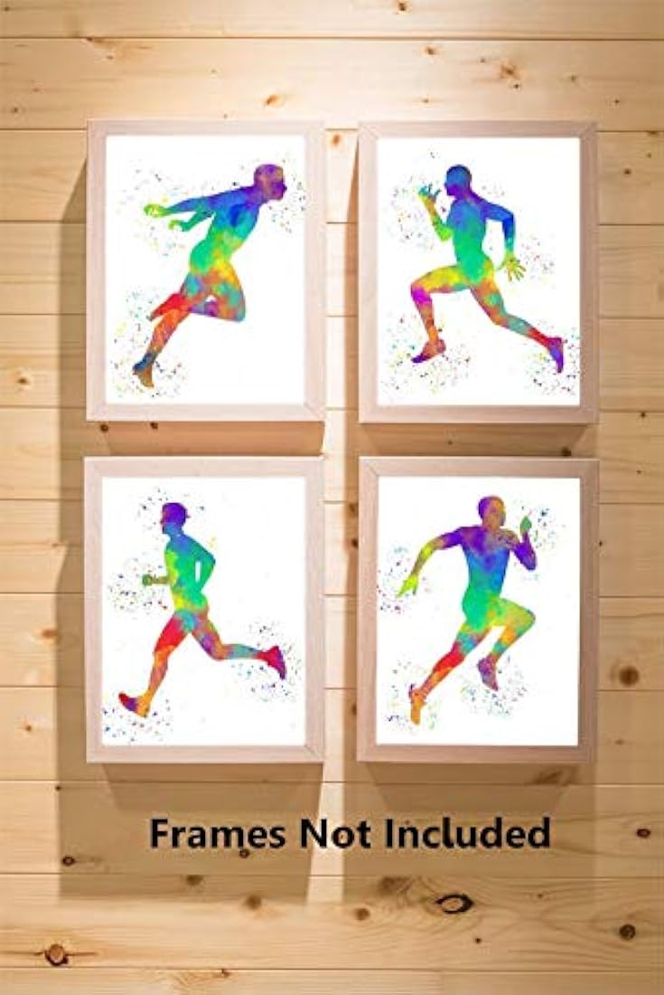 4 impresiones sin marco, fondo blanco decoración para pared