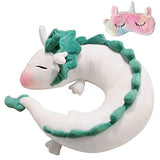 Almohada de dragón blanco con diseño de anime y dragón Haku