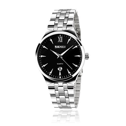 Reloj para hombre, correa de acero inoxidable de lujo