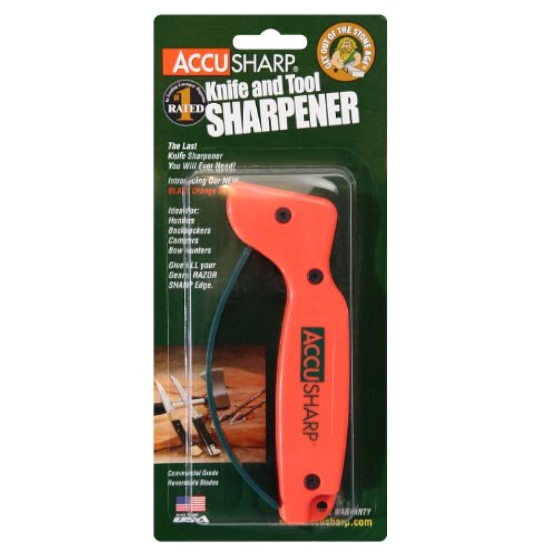 Accusharp 014C - Afilador de cuchillos, color naranja